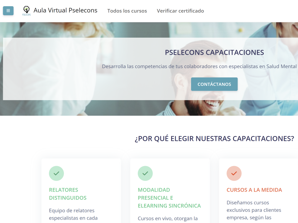 Aula Virtual Pselecons
